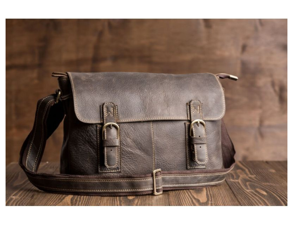 Чоловіча шкіряна сумка через плече Tidin Bag G8850 - Фотографія № 10