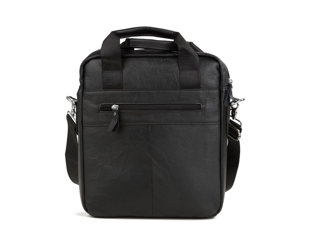 Чоловіча барсетка зі шкіри TIDING BAG M38-8861A чорна - Фотографія № 3