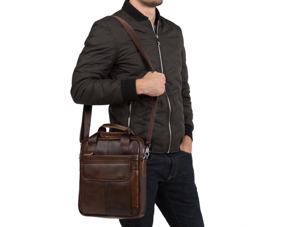 Чоловіча барсетка зі шкіри TIDING BAG M38-8861С - Фотографія № 2