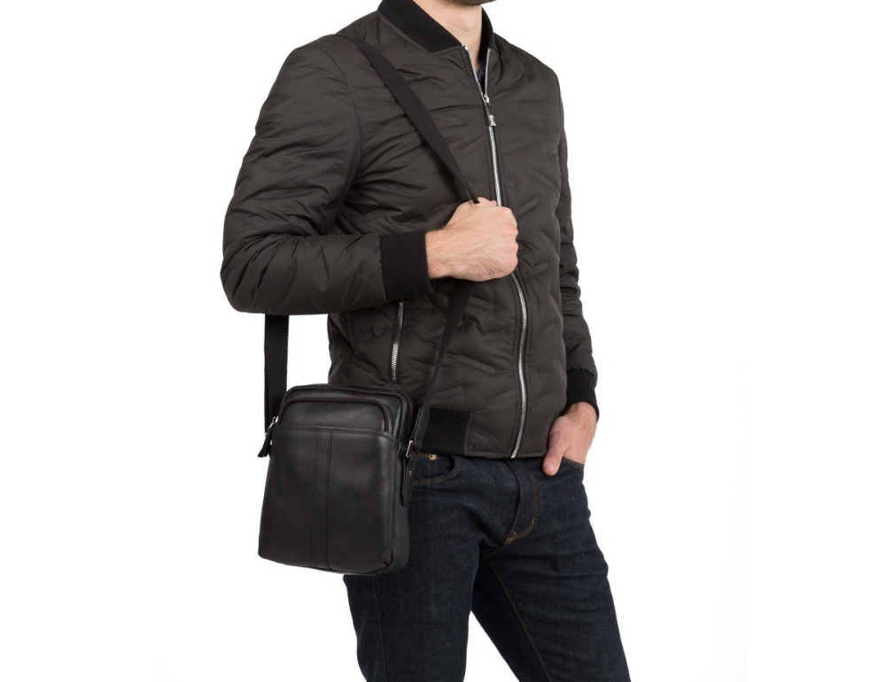 Шкіряна сумка через плече TIDING BAG M47-21109-1A - Фотографія № 2