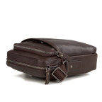 Шкіряна сумка через плече TIDING BAG M47-21109-1C коричнева - Фотографія № 102