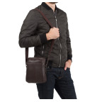 Шкіряна сумка через плече TIDING BAG M47-21109-1C коричнева - Фотографія № 101