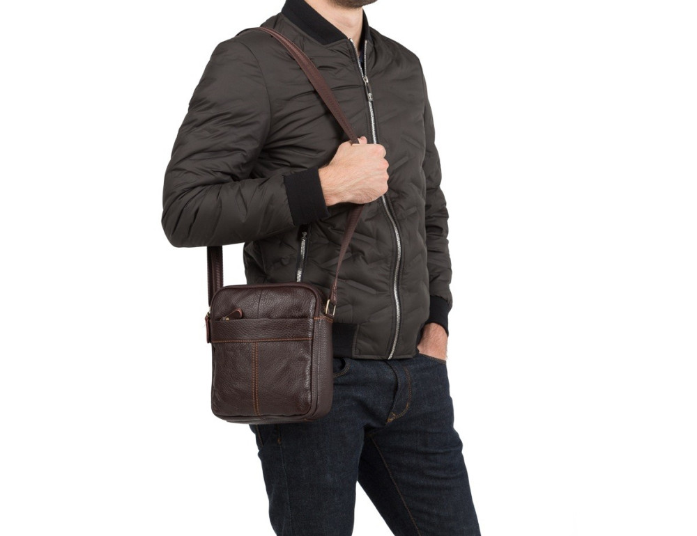 Чоловіча шкіряна сумка планшет TIDING BAG M38-1025C - Фотографія № 2