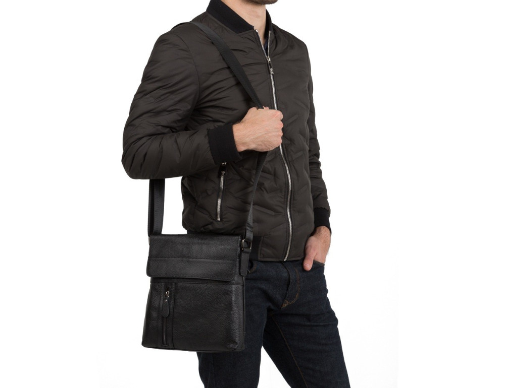 Мужская кожаная сумка планшет TIDING BAG M38-1713A - Фото № 2