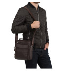 Мужская барсетка из кожи TIDING BAG M38-5112C коричневый - Фото № 101