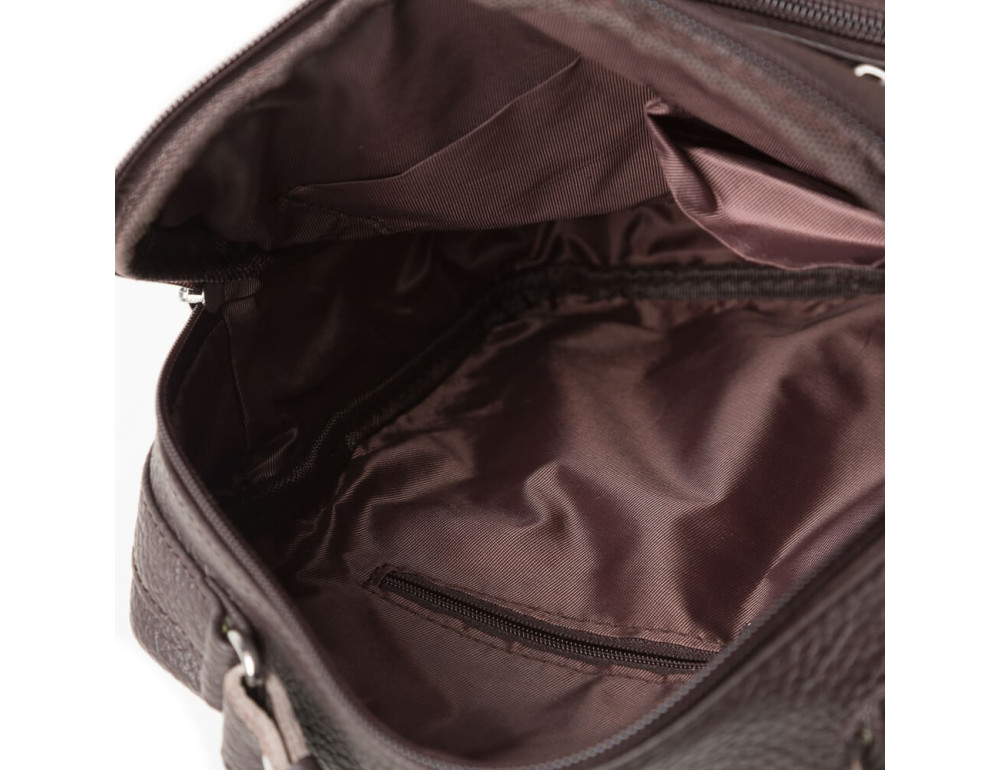 Мужская барсетка из кожи TIDING BAG M38-5112C коричневый - Фото № 3