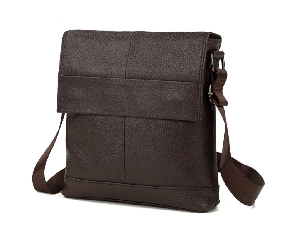 Мужская кожаная сумка-мессенджер TIDING BAG M38-8136C - Фото № 1 Мужская кожаная сумка-мессенджер TIDING BAG M38-8136C - Фото № 1