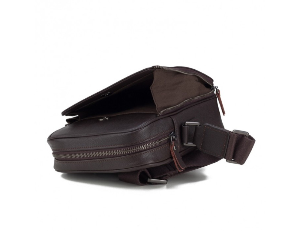 Чоловічий шкіряний месенджер TIDING BAG M47-22005-2C коричневий - Фотографія № 3