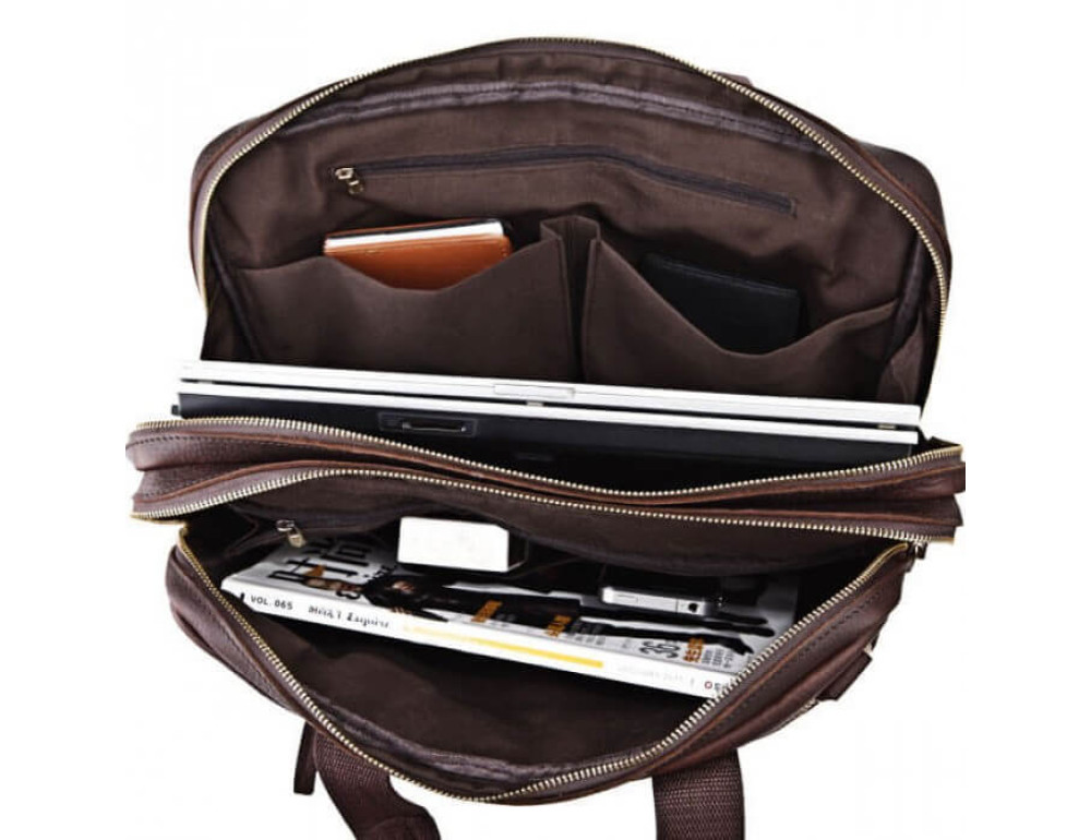 Шкіряна сумка TIDING BAG 7092R - Фотографія № 7