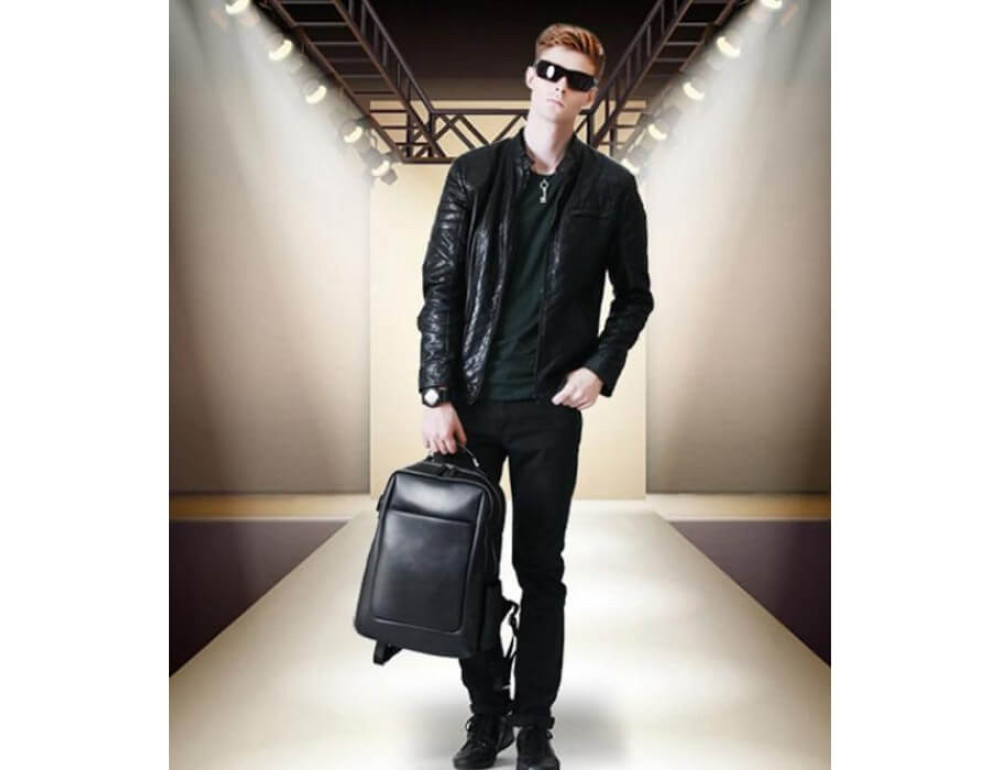Міський шкіряний рюкзак TIDING BAG B3-1631A - Фотографія № 10