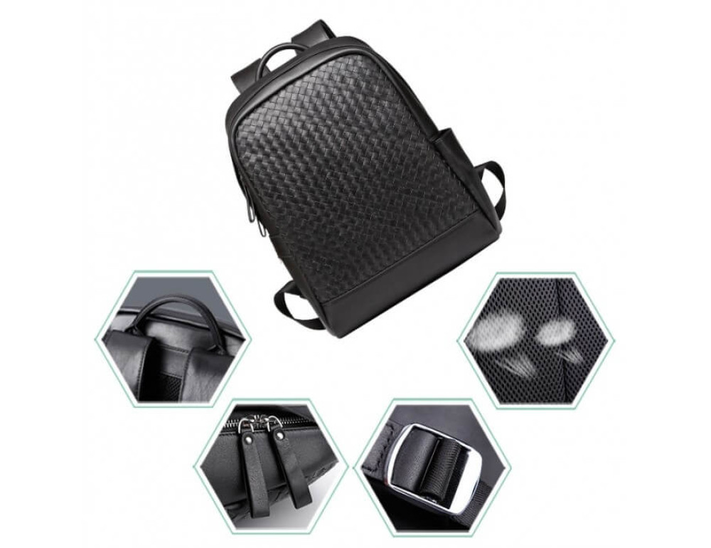 Стильний міський рюкзак TIDING BAG B3-1741A чорний - Фотографія № 15