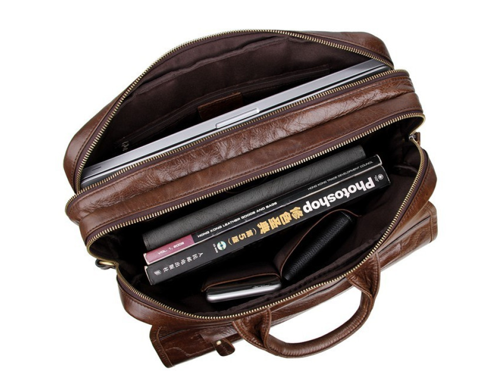 Шкіряна сумка через плече TIDING BAG 7085C - Фотографія № 5