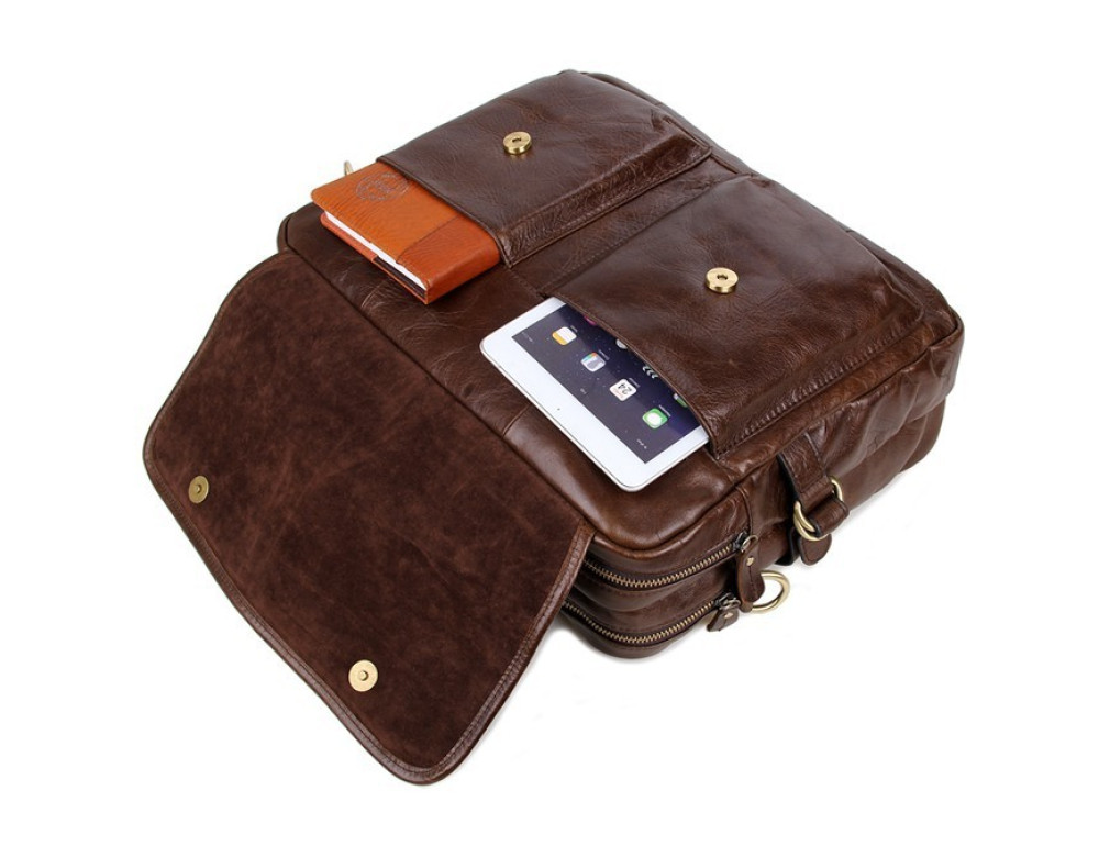 Шкіряна сумка через плече TIDING BAG 7085C - Фотографія № 4
