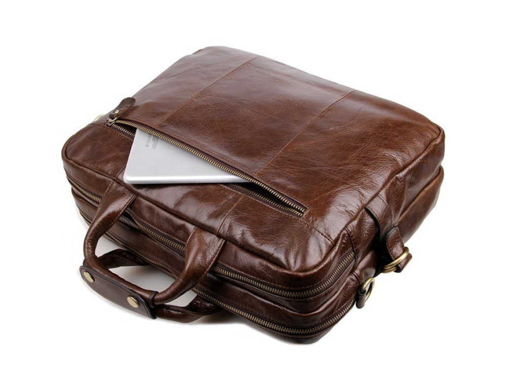 Шкіряна сумка через плече TIDING BAG 7085C - Фотографія № 8