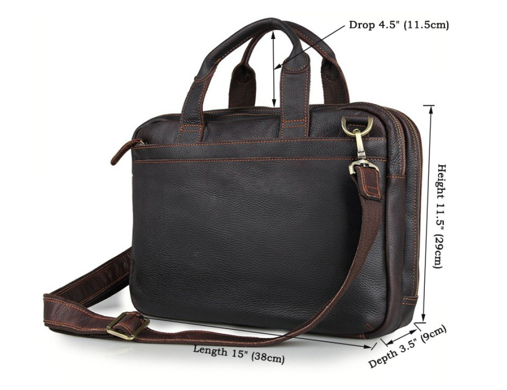 Шкіряна сумка через плече TIDING BAG 7092Q - Фотографія № 5