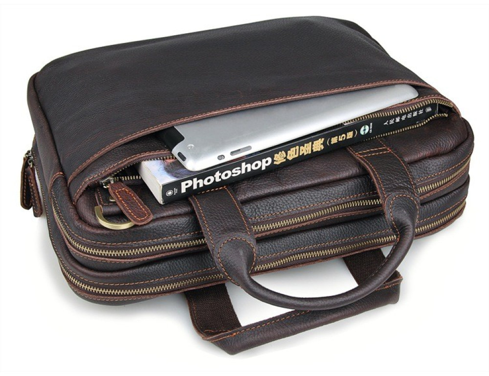 Шкіряна сумка через плече TIDING BAG 7092Q - Фотографія № 11