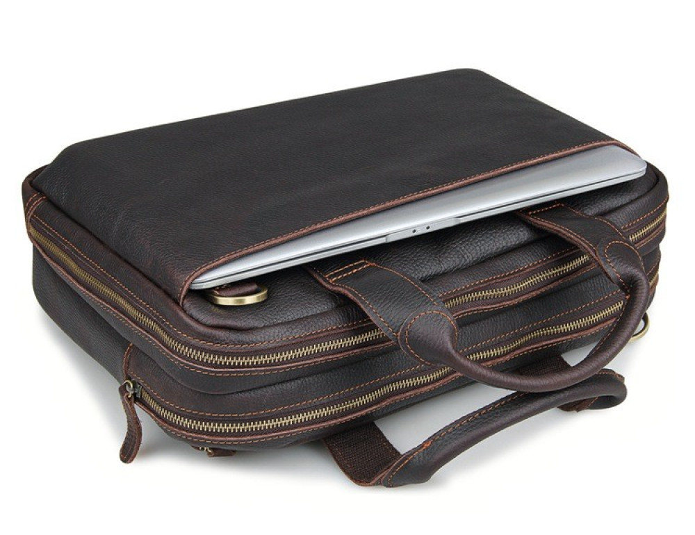 Шкіряна сумка через плече TIDING BAG 7092Q - Фотографія № 7