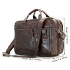 Шкіряна сумка  TIDING BAG 7093C темно-коричнева - Фотографія № 111