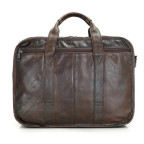 Шкіряна сумка  TIDING BAG 7093C темно-коричнева - Фотографія № 101