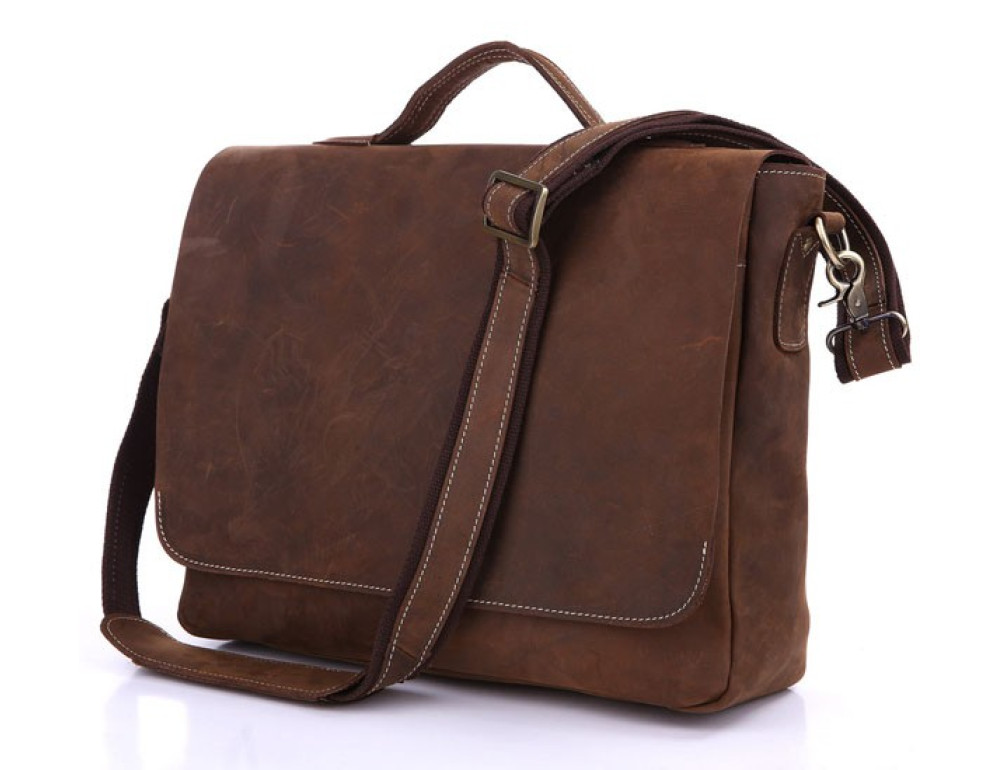 Чоловічий шкіряний портфель JASPER-MAINE 7108R-1 - Фотографія № 1 Чоловічий шкіряний портфель JASPER-MAINE 7108R-1 - Фотографія № 1