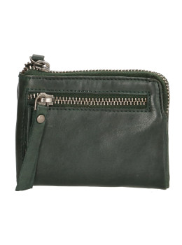 Маленький женский кошелёк из кожи Genicci ARNO-GREEN
