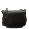 Чёрная женская сумка из натуральной кожи Tuscany Leather Isabella TL9031 Black