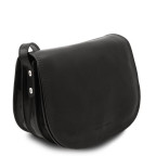 Чорна сумка з натуральної шкіри Tuscany Leather Isabella TL9031 Black - Фотографія № 101