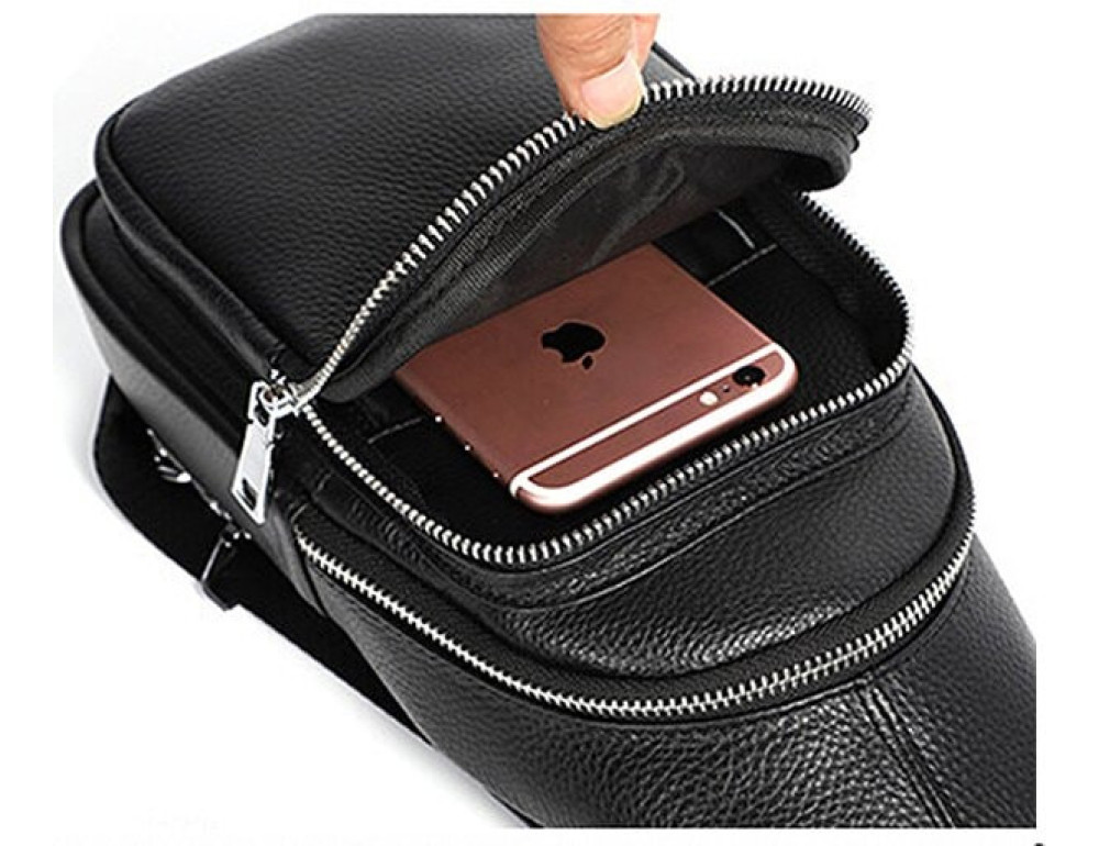Чоловіча шкіряна сумка на плече Vintage 20242 - Фотографія № 6