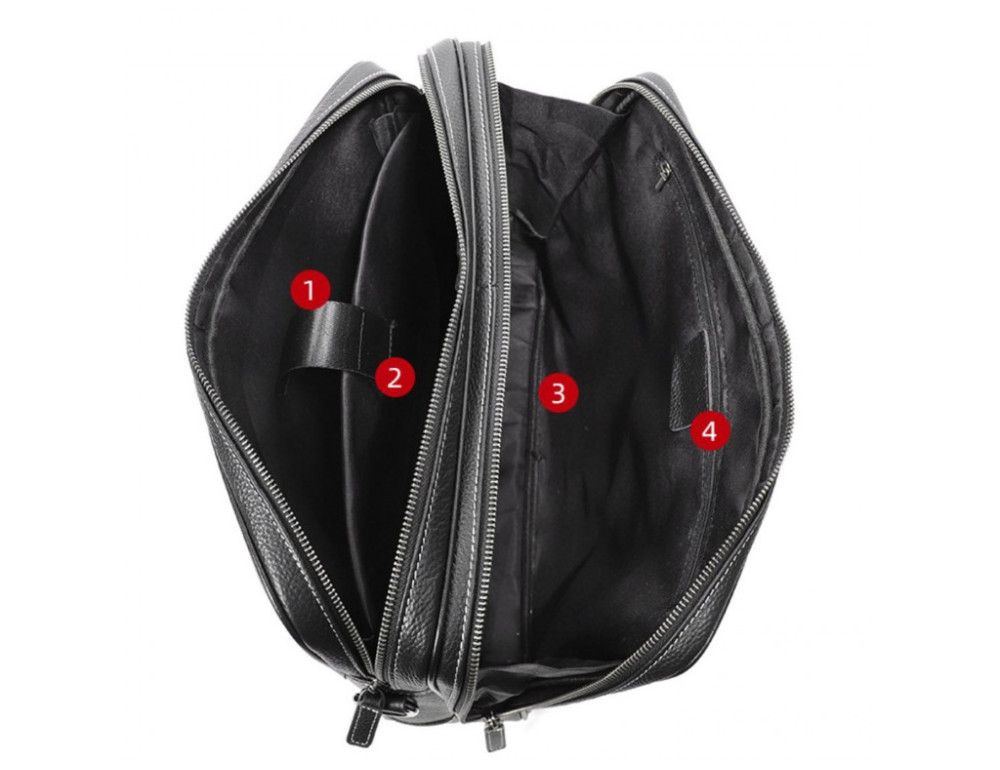 Чоловіча сумка для ноутбука з двома відділеннями Tiding Bag FL-SM8-016A - Фотографія № 4