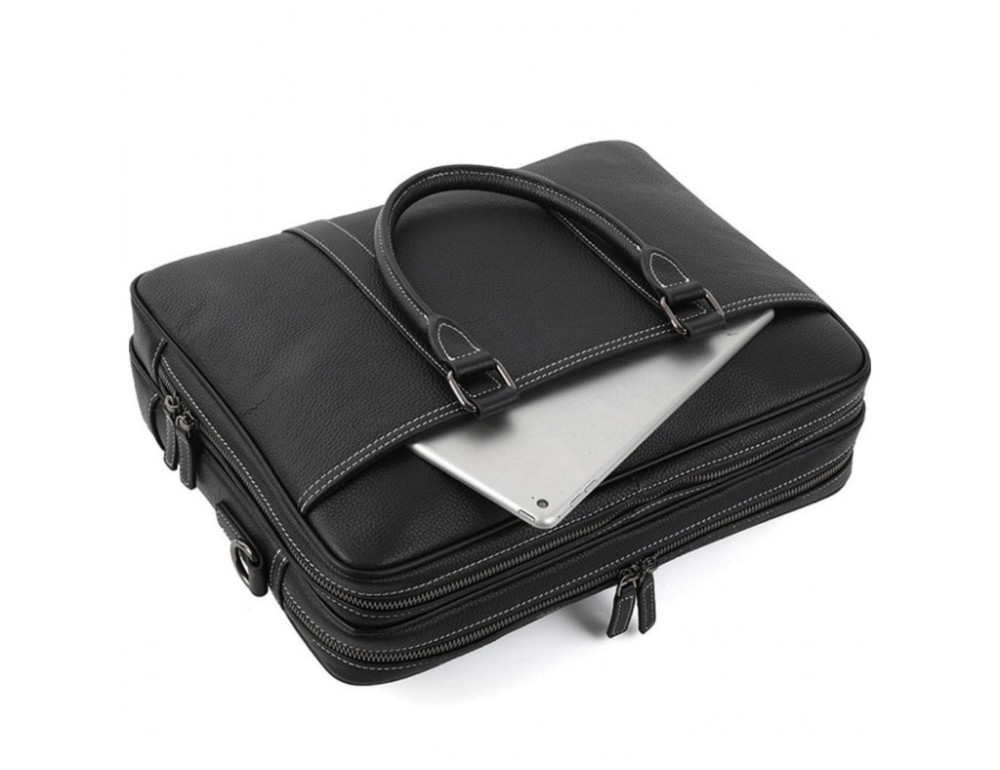Чоловіча сумка для ноутбука з двома відділеннями Tiding Bag FL-SM8-016A - Фотографія № 7