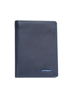 Мужской кожаный портмоне синего цвета Newcontatto TONY PEROTTI Newcontatto 3537 Navy