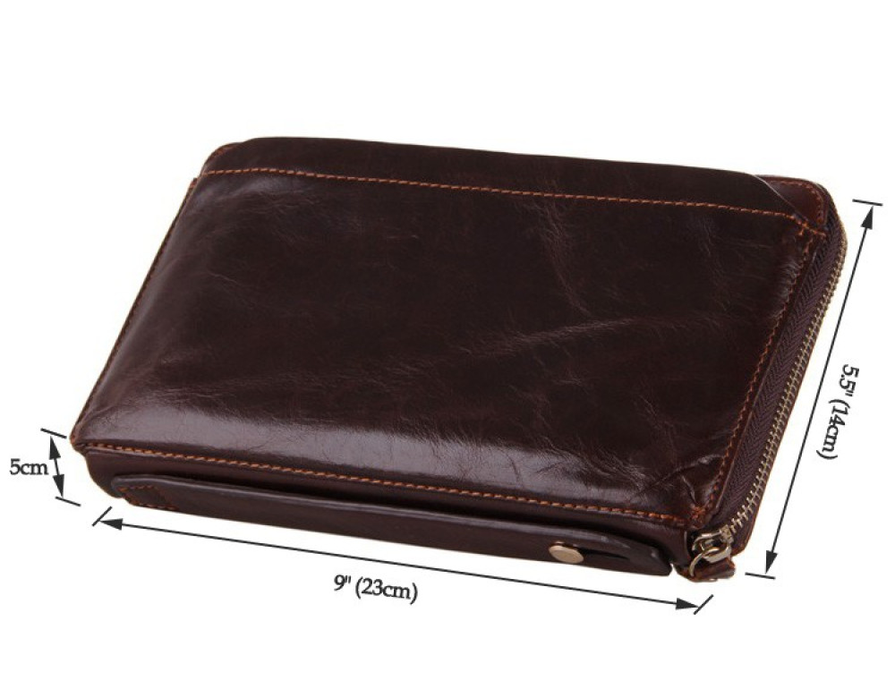 Мужской кожаный клатч TIDING BAG 8039C - Фото № 7