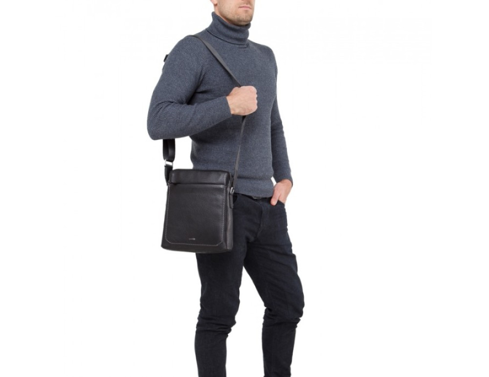 Мужской кожаный мессенджер TIDING BAG NM17-9069-2A - Фото № 3