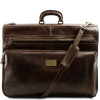 Великий шкіряний дорожній портплед PAPEETE Tuscany Leather TL3056 Dark Brown