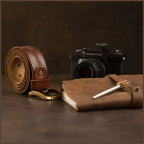 Рудий чоловічий шкіряний пояс Vintage 20070 - Фотографія № 104