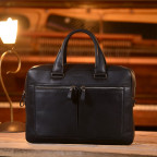 Великий чорний портфель із телячої шкіри Issa Hara B23 (31-00) - Фотографія № 102