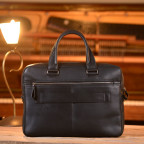Великий чорний портфель із телячої шкіри Issa Hara B23 (31-00) - Фотографія № 103