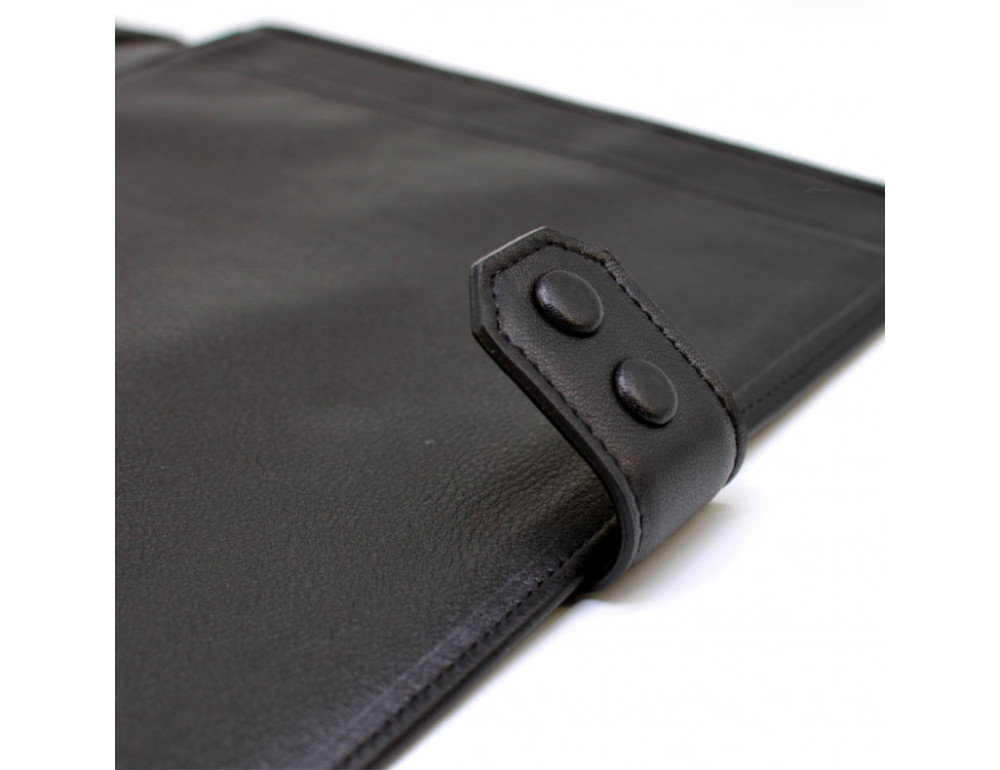 Чёрная кожаная папка для документов А4 TARWA GA-0314-4lx - Фото № 4