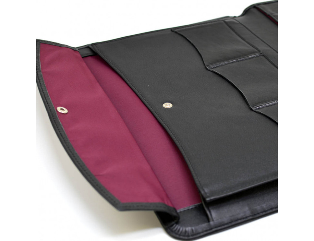 Чёрная кожаная папка для документов А4 TARWA GA-0314-4lx - Фото № 6