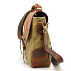 Стильный мужской портфель из парусины и кожи TARWA RYc-3960-3md - Фото № 101