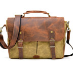 Стильный мужской портфель из парусины и кожи TARWA RYc-3960-3md - Фото № 104