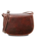 Коричнева шкіряна сумочка через плече Tuscany Leather Isabella TL9031 Brown - Фотографія № 100