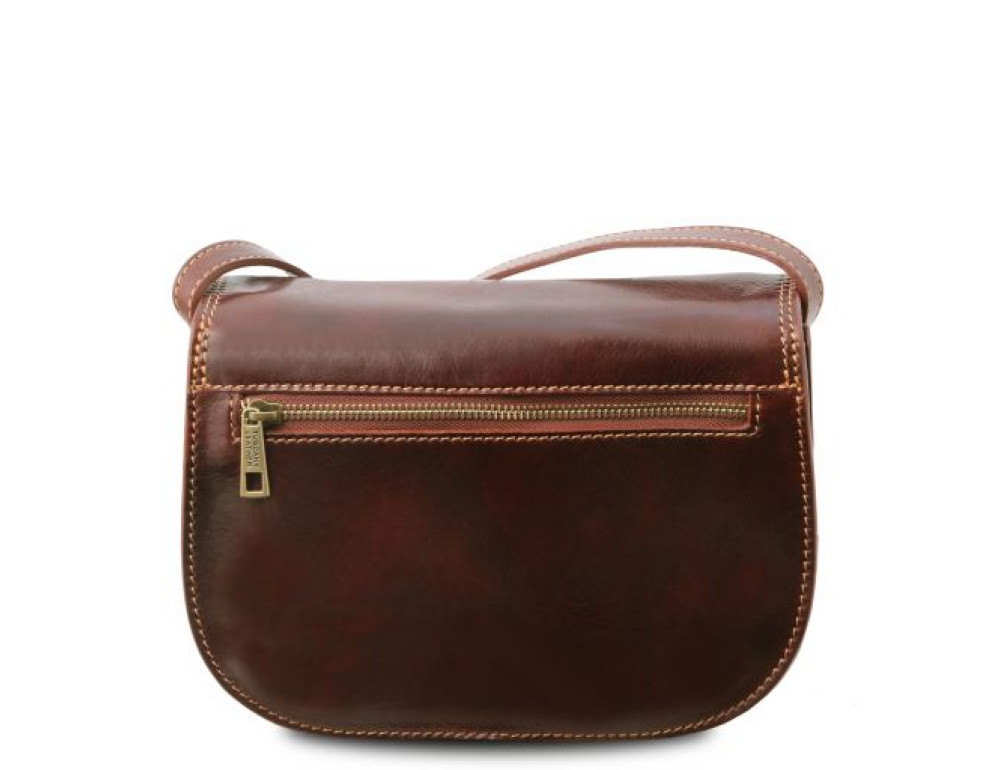 Коричнева шкіряна сумочка через плече Tuscany Leather Isabella TL9031 Brown - Фотографія № 3