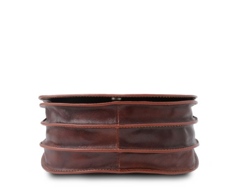 Коричнева шкіряна сумочка через плече Tuscany Leather Isabella TL9031 Brown - Фотографія № 4
