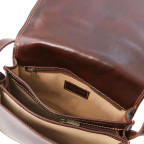 Коричнева шкіряна сумочка через плече Tuscany Leather Isabella TL9031 Brown - Фотографія № 105
