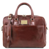 Коричнева шкіряна сумка для ноутбука URBINO Tuscany Leather TL141241 Brown