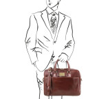 Коричнева шкіряна сумка для ноутбука URBINO Tuscany Leather TL141241 Brown - Фотографія № 101