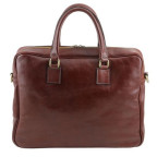Коричнева шкіряна сумка для ноутбука URBINO Tuscany Leather TL141241 Brown - Фотографія № 103