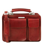 Червоний жіночий шкіряний портфель Tuscany Leather TL141270 Red - Фотографія № 100