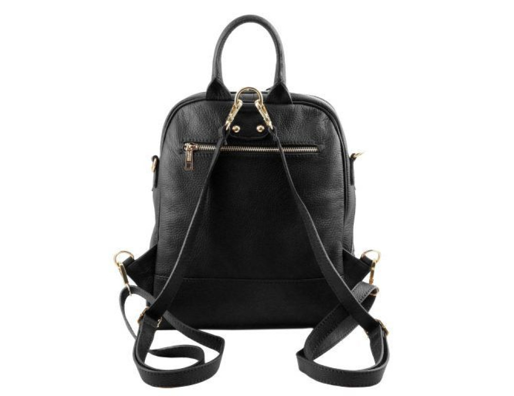 Італійський жіночий рюкзак зі шкіри TL BAG TL141376 Black - Фотографія № 3